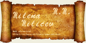 Milena Milićev vizit kartica